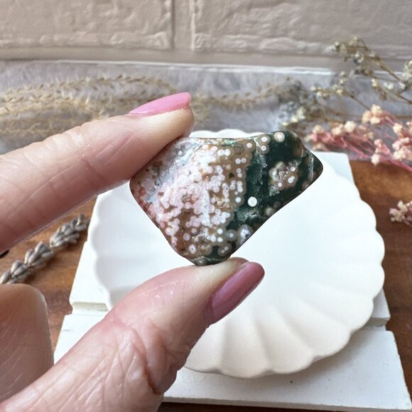 Set of 6 Ocean Jasper Tumbles - Picture 5 of 10